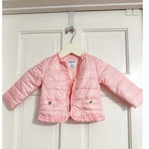 Mayoral Infant Pink Quilted Jacket Sz 12 Months